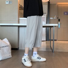 裤子男潮流2023新款春夏季薄款冰丝运动七分休闲裤2077-特批20,男装休闲裤,星座718-1