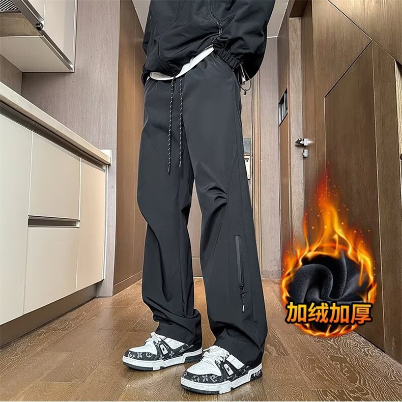 美式加绒冲锋伞兵工装裤男宽松直筒阔腿休闲长裤513ACK2655P37,男装工装外套,星座513A