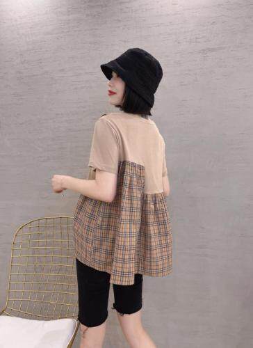 休闲撞色拼接小衫，女装，姚姚家