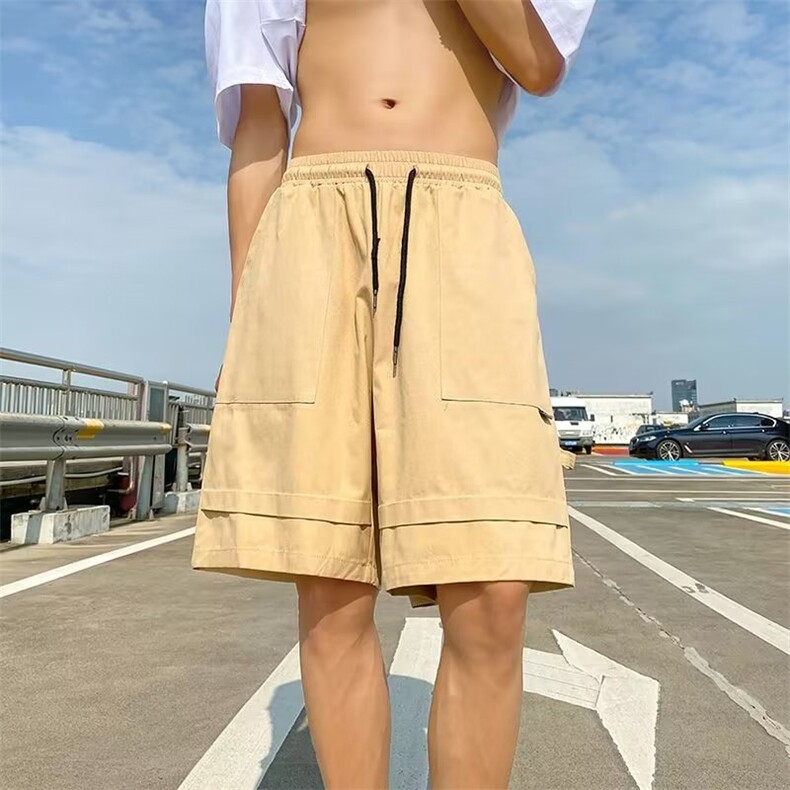 男春季新款时尚潮流休闲纯棉短裤大码工装裤D1018P30图片