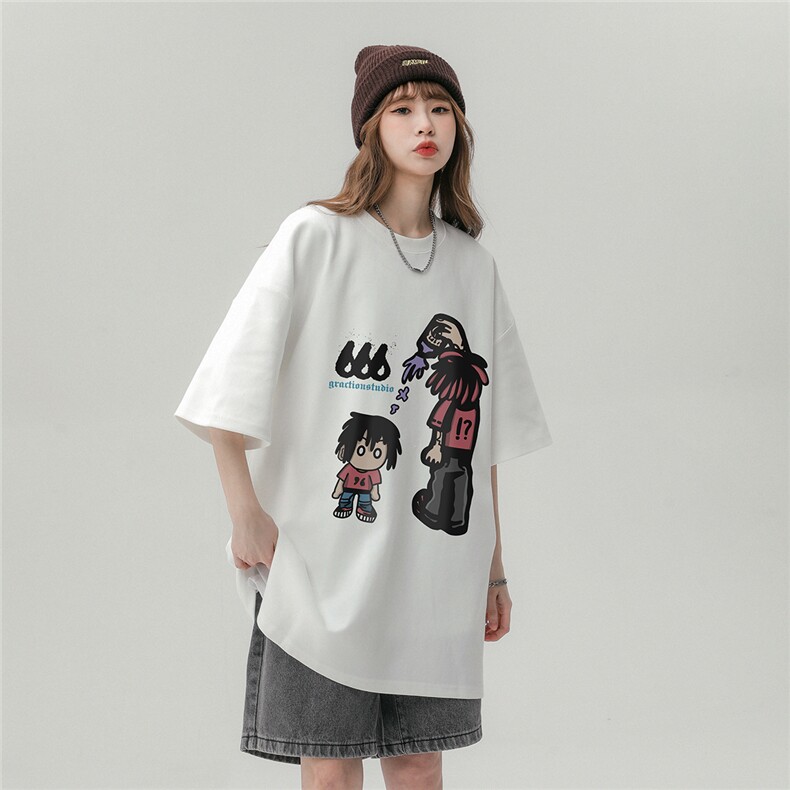 性风23新款夏季100棉圆领宽松时尚字母短袖T恤T1137P25控38,男装T恤,A247A