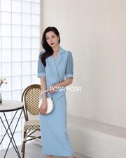 假两件连衣裙，女装连衣裙，珀莎