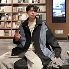 男装呢料大衣2026秋冬季新款毛呢大衣男生外套XZ514-2-F592-P135，男装毛呢大衣，星座514-2(原B239)