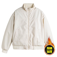 现货秋冬季美拉德立领飞行立领夹克boxy廓形棉衣高街加厚加棉外套，男装夹克，电商A486-1