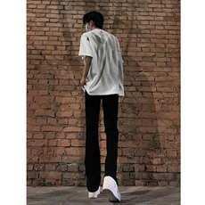 图片已授权弹力渐变大码微喇毛边直筒牛仔裤男K860-K861-K866-P50，男装牛仔裤，星座205