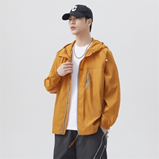 夏季中性风高品质50D尼龙皱时尚纯色防晒衣DSA157B-F7730-P55，男装防晒衣，电商A157B