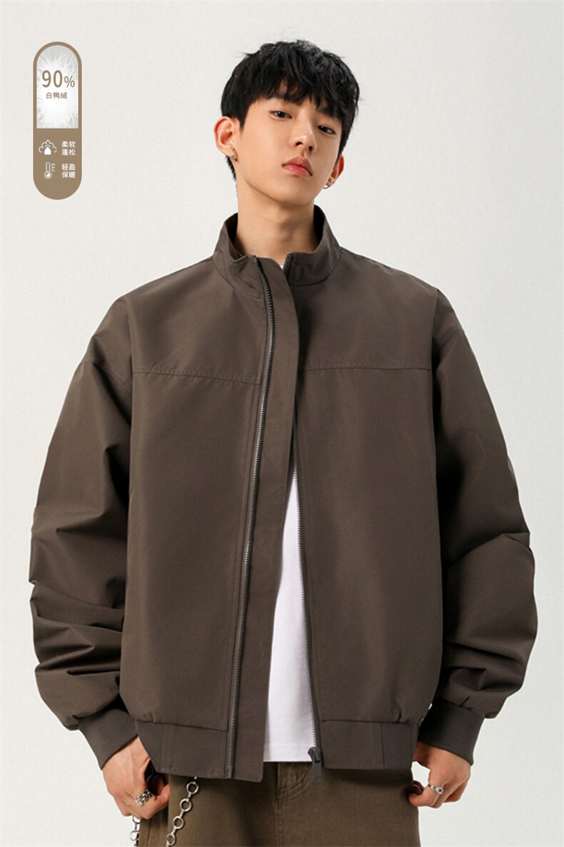 广检90%白鸭绒冬季无影墙羽绒服充绒量75gM-5XHY25598-特P109,男装羽绒服,电商A022