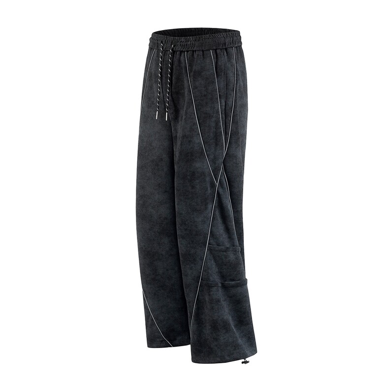 可二开脏脏灰扎染套装大码M-5XL卫衣WY78064P68卫裤WK78065P68，男装休闲套装，星座227-7