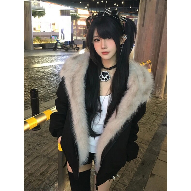 高品质座山雕猫耳加厚棉服毛绒绒棉袄保暖棉衣外套LM88099-P105,男装棉衣,星座1008