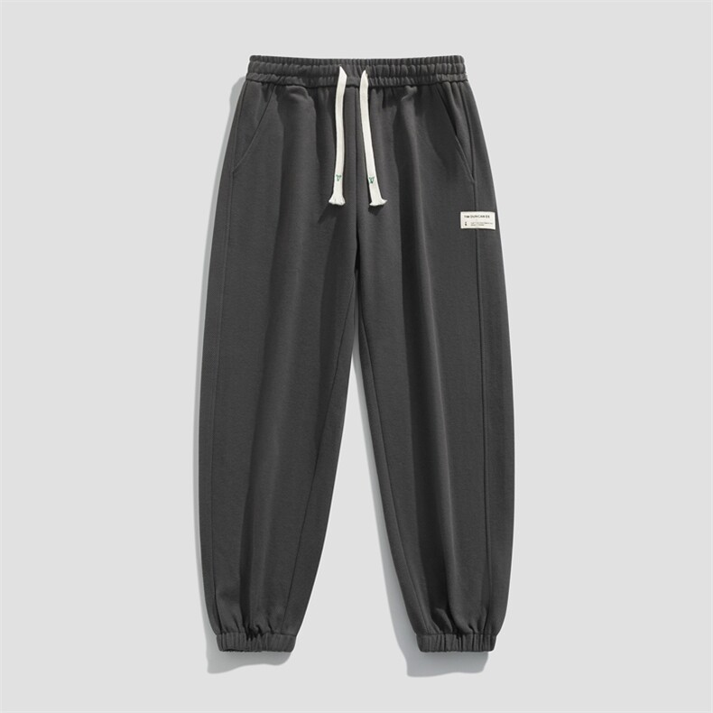 休闲裤男夏季新品新款港风宽松冰丝垂顺束脚裤K6605-P38,男装休闲裤,星座214-3