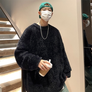 秋冬新款男士针织衫圆领男士马海毛毛衣男 A071-6608-P55图片