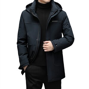 男装上衣厚款保暖连帽羽绒服中长款男士外套休闲冬季ZG2916-P360,男装羽绒服,电商B212（原钱塘6029）