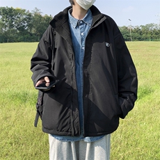 双面穿新款羊羔衣潮流外套秋冬青年学生上衣服W1986-P70，男装棉衣，星座512-4