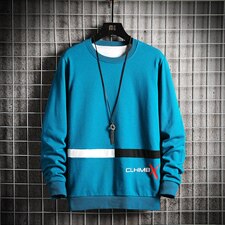 @港风男生圆领卫衣ins潮学生男女外套大码班服W300-P23，男装卫衣，电商A128
