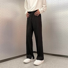 夏季垂感冰丝裤丝滑宽松直筒西裤CK919-P40，男装西裤，星座1109-3