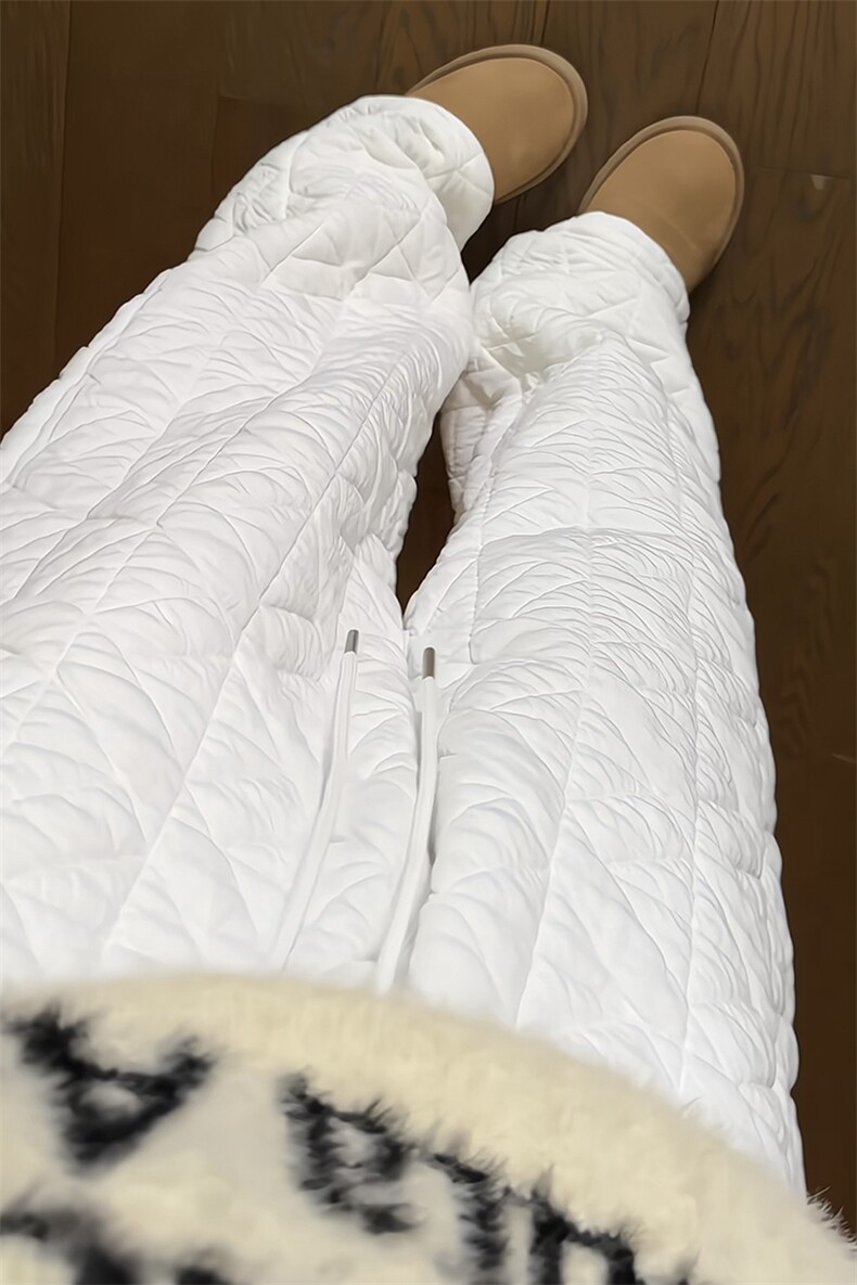 特批P35无差价冬季抖音大码男菱格保暖加棉拖地裤K5614J加棉,男装休闲裤,电商A001-1