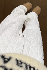特批P35无差价冬季抖音大码男菱格保暖加棉拖地裤K5614J加棉图片