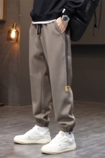 休闲裤男生秋冬加厚保暖运动长裤子束脚哈伦裤D5039-P50/加绒P60，男装棉衣，星座509