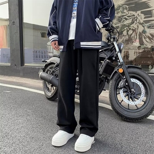 休闲裤男韩版潮流高街帅气直筒裤子2024春夏季ins长裤K5102-P43图片