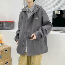工装外套ins港风学生痞帅宽松百搭韩版潮流连帽中性夹克SY020-P65,男装夹克,星座1008-1