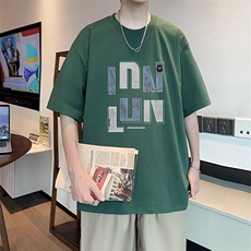 新款纯棉短袖t恤男夏季青少年初中高中学生帅气半袖体恤TX523-P25，男装T恤，星座505-3