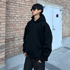 抖音得物高品质二开秋冬美式高街重磅结构辑明线连帽卫衣外套W75，男装卫衣，电商A486