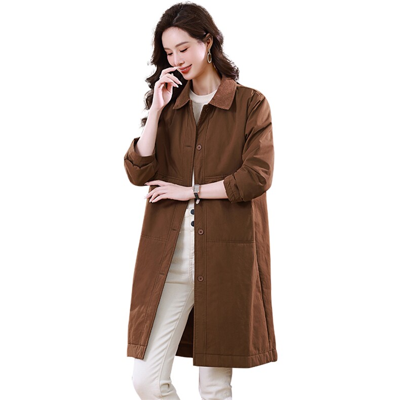 2024秋冬新款长款棉衣,女装棉衣/棉服,小林双子
