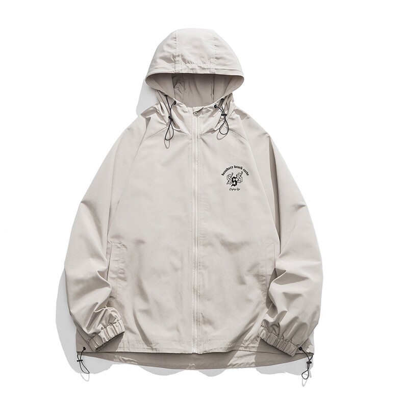 2025新款平铺高品质连帽冲锋衣防水夹克F55P65控88,男装夹克,电商A247