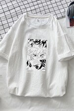 YT26176-P30亚短袖t恤男大码五分袖男宽松七分袖港风摆拍，男装T恤，电商A040