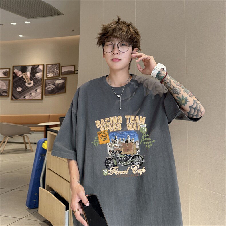 220G夏季新款纯棉圆领短袖T恤DT445-特P19控38,男装T恤,电商B370