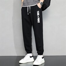 休闲裤男22秋冬新款舒适百搭运动裤潮牌修身工装裤学生卫裤Z905，男装休闲裤，星座815-2