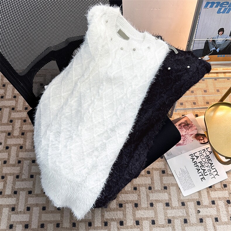 美式钉珠毛衣男秋冬美式潮牌马海毛针织衫cleanfit外套MY9604-P60,男装针织衫/毛衣,星座1008