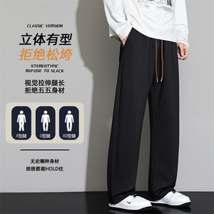 2025秋季新款男休闲长裤宽松直筒裤简约阔腿裤运动裤Z6913-P40图片