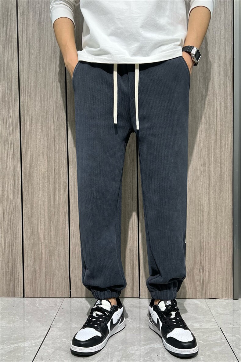 新面料休闲裤男春秋季宽松男士运动裤束脚-6617,男装休闲裤,星座815-2