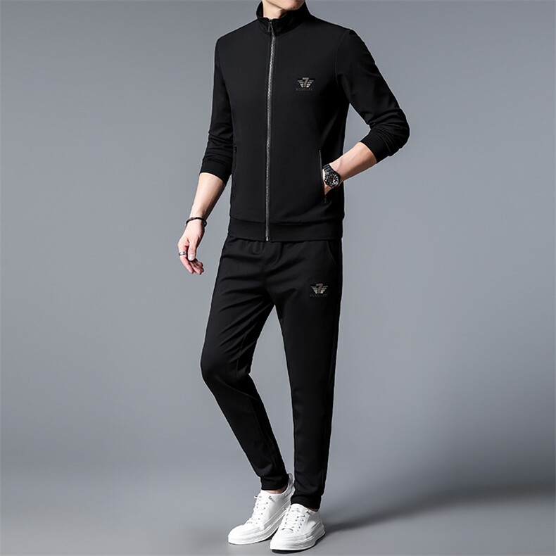 S3033-3钱塘2020-2春秋薄款时尚休闲简约中青年男士套装P225,男装休闲套装,钱塘207-2