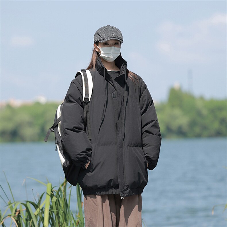 港风潮牌新款可拆卸袖子立领棉服潮流保暖棉衣M087-P105控159,男装棉衣,星座717