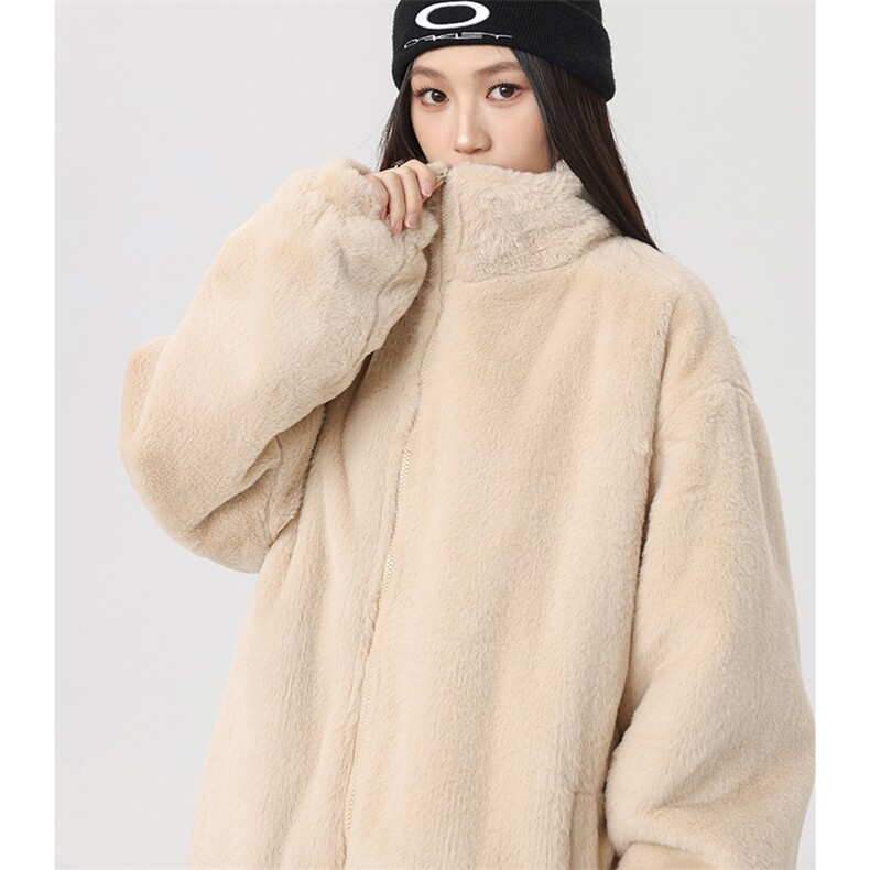 仿兔毛棉衣D2660-TP60128可二开立领夹棉加厚棉毛毛外套女，男装棉衣，电商A102