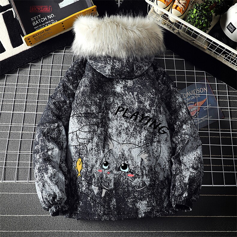MC49129-P135日系潮衣男大码派克服男工装服外套袄,男装棉衣,电商A040A