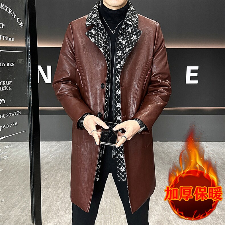2025加棉加厚皮衣[材质金属丝5%棉45%PU50%]，男装皮衣，星座1206（原A206）
