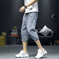 夏季薄款七分牛仔短裤男士修身7分中裤宽松休闲五分韩版YD01，男装牛仔裤，星座509