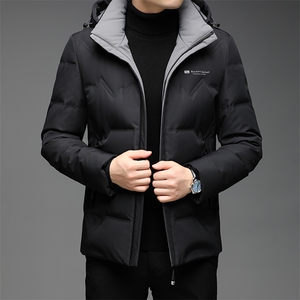 DF8233钱塘2020-2冬季百搭简约厚款新款中年男士羽绒服P235图片