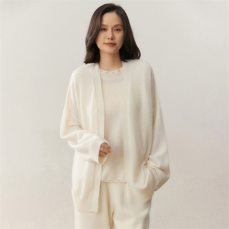 2025百搭时尚简约羊绒套装羊绒衫,女装羊绒衫,贝美羊绒