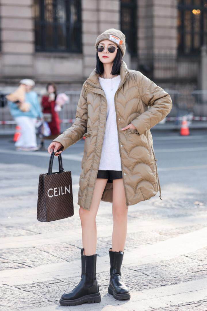 袋口盘扣长款羽绒服，女装羽绒服，依水云阁