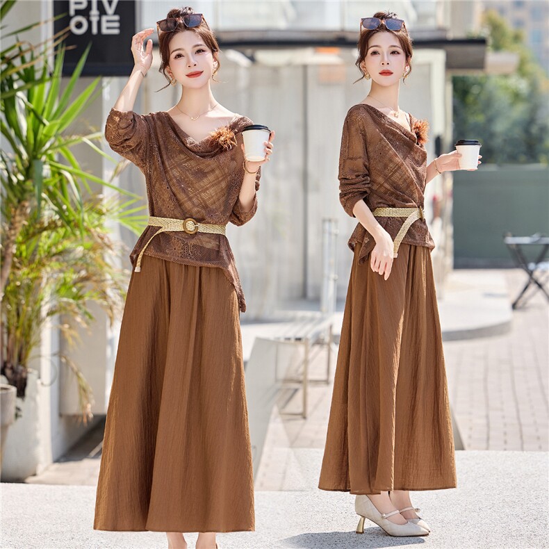 2026年春季依如秀休闲风套裙，女装套装/套裙，依如秀(原杭风阁)
