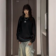 美式高街解构工艺速干长袖T恤衫男女款防晒上衣户外运动骑行服潮，男装防晒衣，电商A486