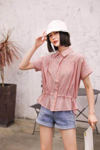 夏天短袖衬衫，女装衬衫，品炫姿