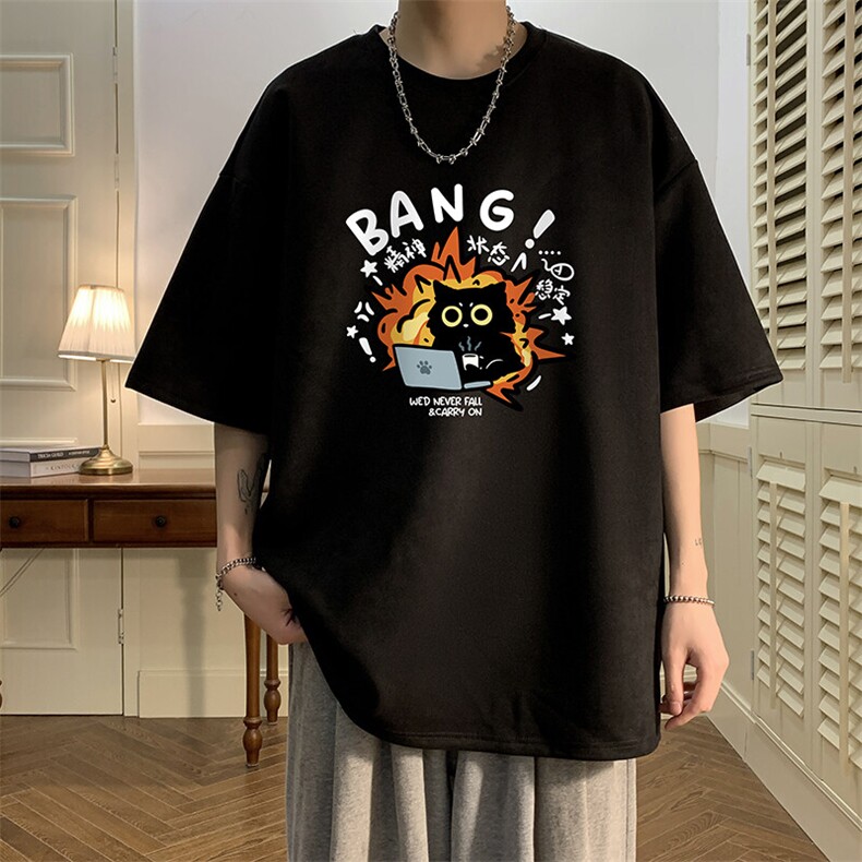 麂皮绒短袖t恤男大码半袖男 酒店风 JD82405-P25图片