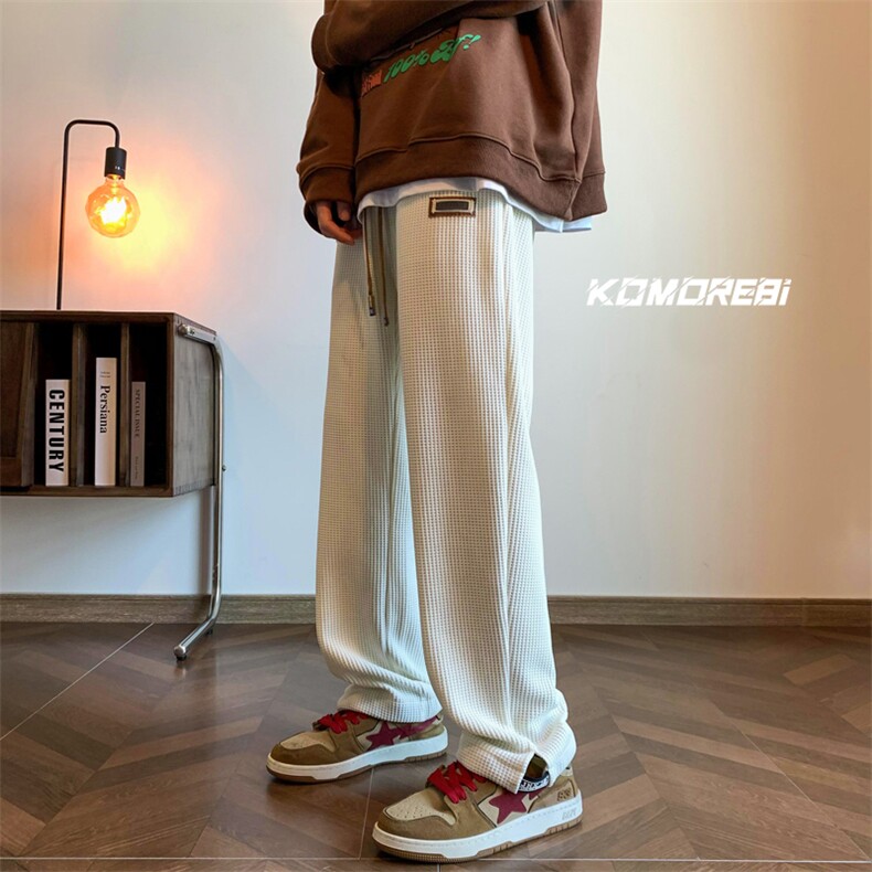 2024冬款百搭宽松束脚运动九分潮牌休闲卫裤313A-1-NK75-P60 控78图片