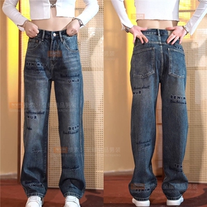 1506-1/KT12721/P56冬新款宽松工装多口袋牛仔裤男美式重磅潮牌