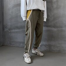 【】A003-AZ079-P45新款侧面英文印花时尚收脚休闲运动裤，男装休闲裤，电商A003